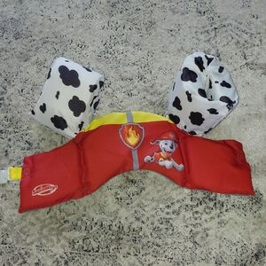 SwimWays Kids Swim Vest - Red and Yellow